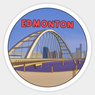 Canadian City Edmonton Sticker